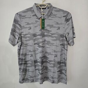 Travis Mathew The Eco Collection Polo Shirt XXXL‎ Gray Camo Golf